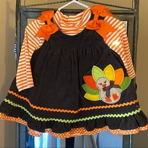 Rare Editions Babygirl Thanksgiving Outfit